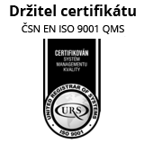 Držitel certifikátu ČSN EN ISO